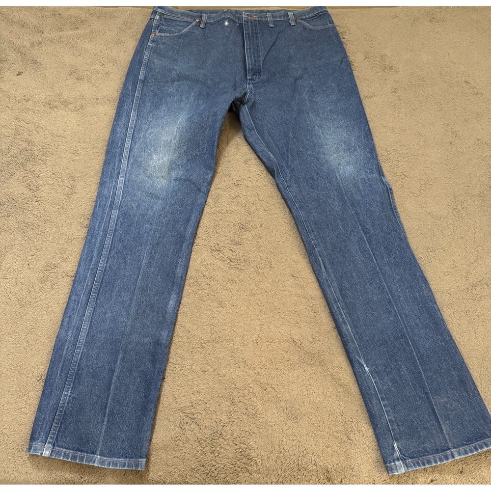 Wrangler Cowboy Cut Original Fit Jeans Mens 44x38 Straight Leg Denim Vintage